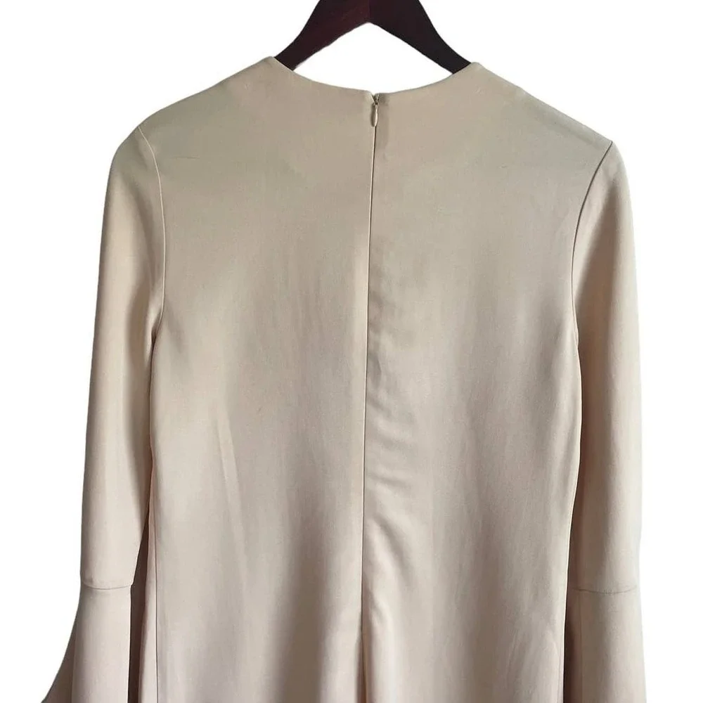 Zara Woman Shift Mini Dress XS Pastel Orange Mod Minimalist Soft Girl‎ Euro Chic